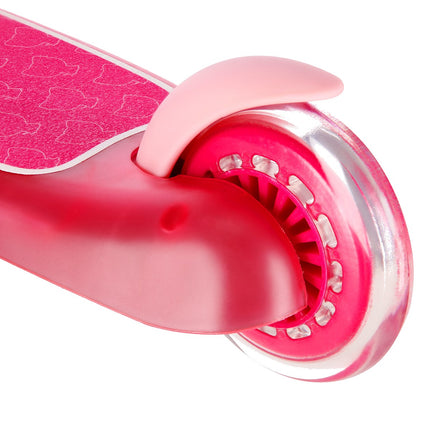 Pink Kids Scooter with Adjustable Handlebar