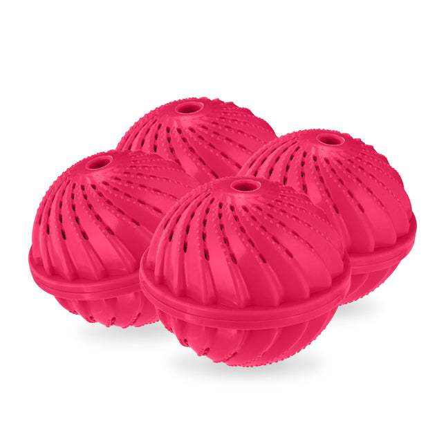 Pinke Wäschebälle, 4er-Set – Umweltfreundlich, wiederverwendbar