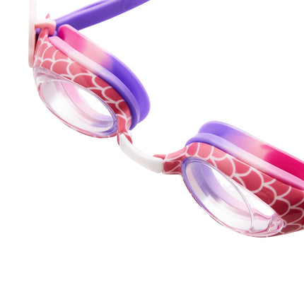 Pinke Meerjungfrauen Junior Schwimmbrille – Anti-Beschlag, UV-Schutz