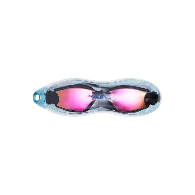 Pinke Racing Schwimmbrille – Antibeschlag, UV-Schutz