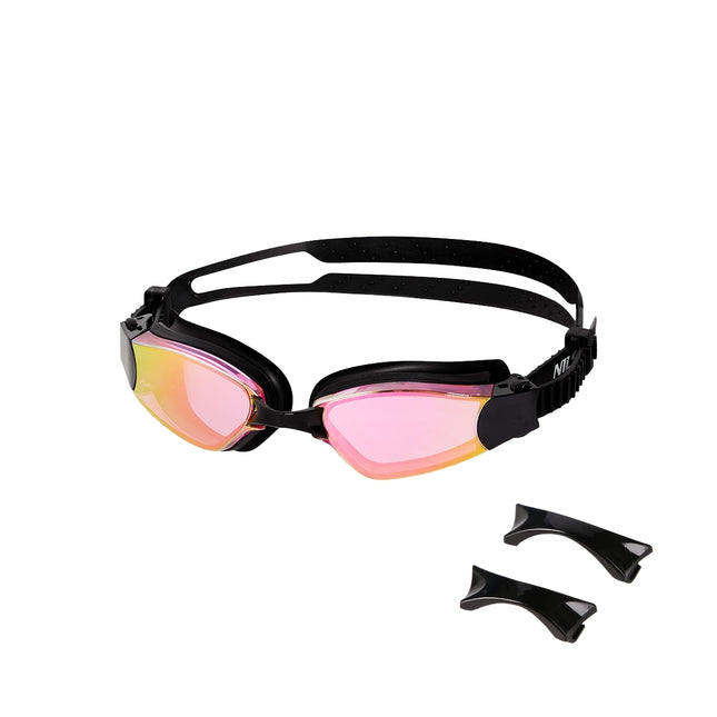 Pinke Racing Schwimmbrille – Antibeschlag, UV-Schutz