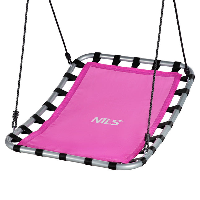 Pink Saucer Swing for Kids, Outdoor Fun Seat