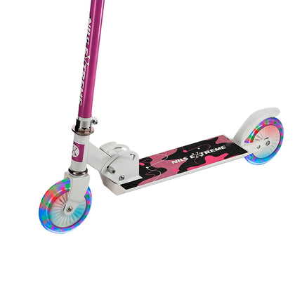 Rosa Kinderroller – Verstellbare Höhe, Leichtgewicht