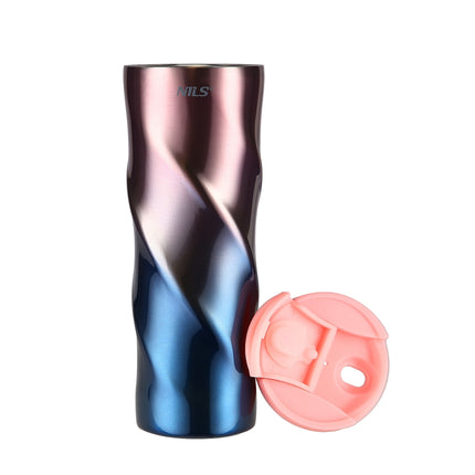 Termohrnek, izolovaný, 22 oz, růžová