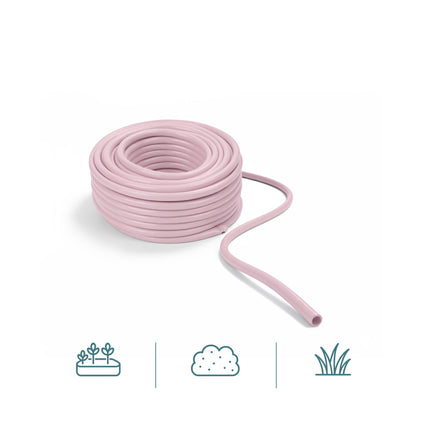 Pink Weatherproof Garden Hose, UV-Resistant, 1/2-Inch