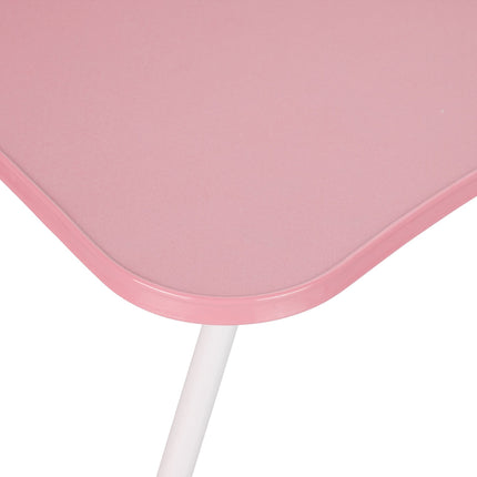 Pink laptop table