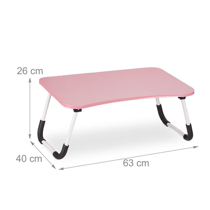 Pink laptop table