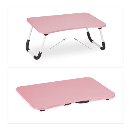 Pink laptop table