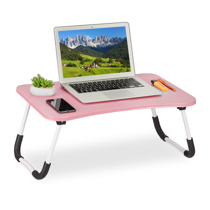 Pink laptop table
