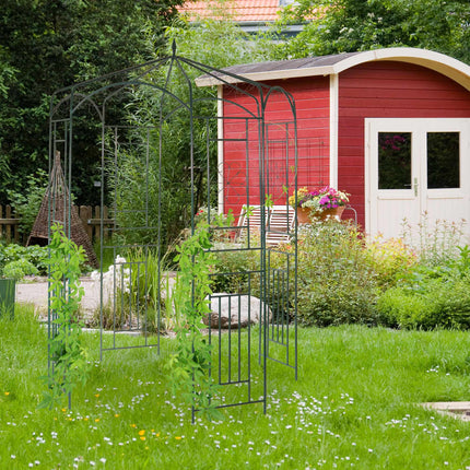 Elegant green finish pavilion, Metal