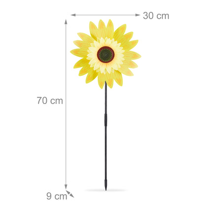 Pinwheel flower garden