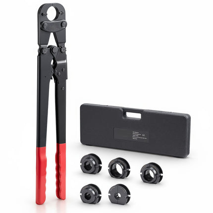 Pipe Crimping Tool Kit for PEX, TH12-TH32 Jaws, Case