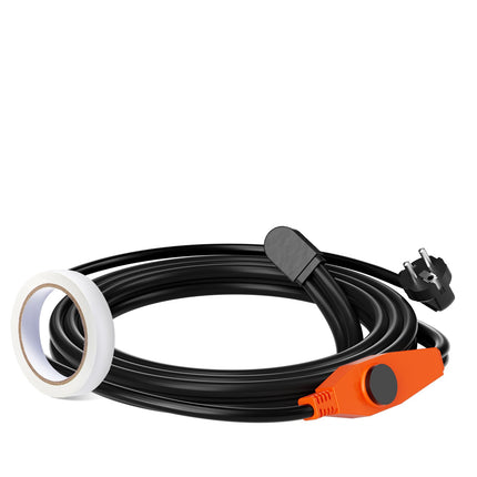 Pipe Heating Cable, 2 m, 23 W/m, Built-In Thermostat, IP68