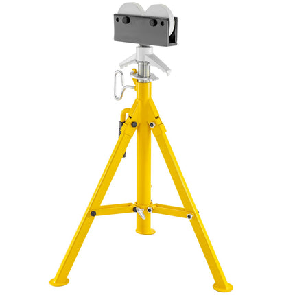 Pipe Jack Stand, Adjustable 32–55 In, Roller Head