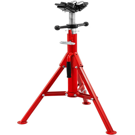 Pipe Jack Stand, V-Head, 1500 lb, 28–51.5 in