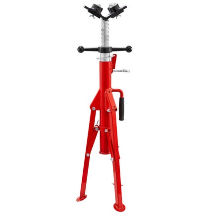 Pipe Jack Stand, V-Head, 1500 lb, 28–51.5 in