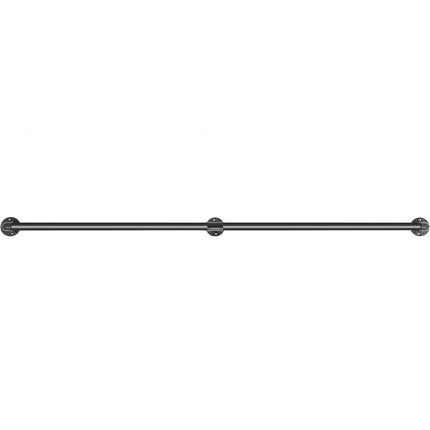 Pipe Stair Handrail Kit, 4 ft Carbon Steel, Wall Mount
