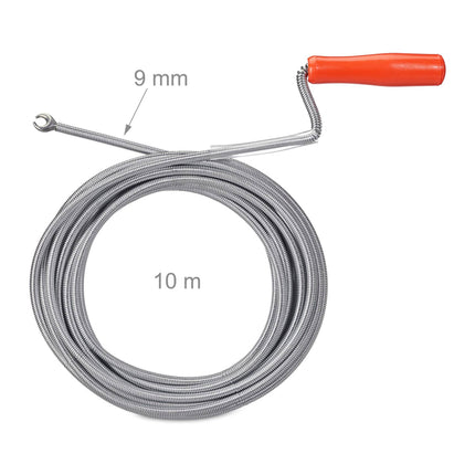 Pipe cleaning spiral with claw