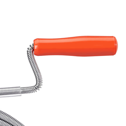 Pipe cleaning spiral with claw