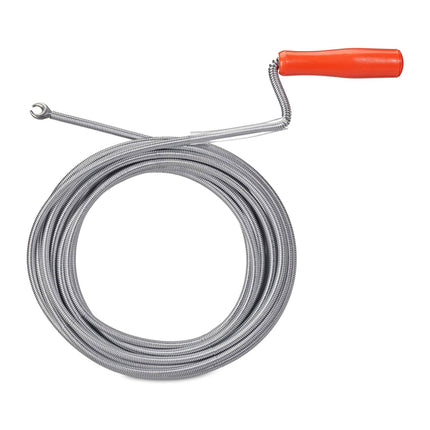 Pipe cleaning spiral with claw
