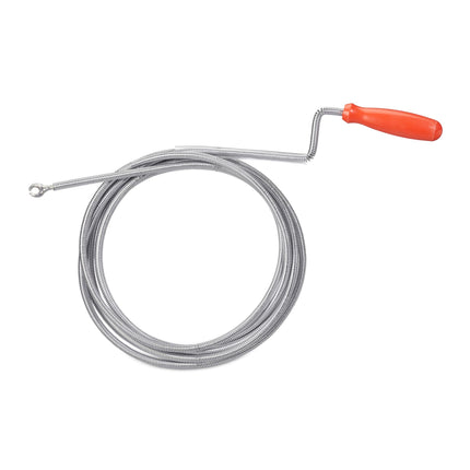 Pipe cleaning spiral with claw