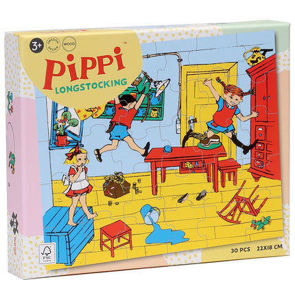 Pippi dřevěné puzzle, 30 dílků