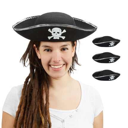 Piratenhut 4er-Pack