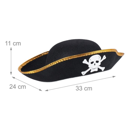 Pirátský klobouk, sada 4 ks