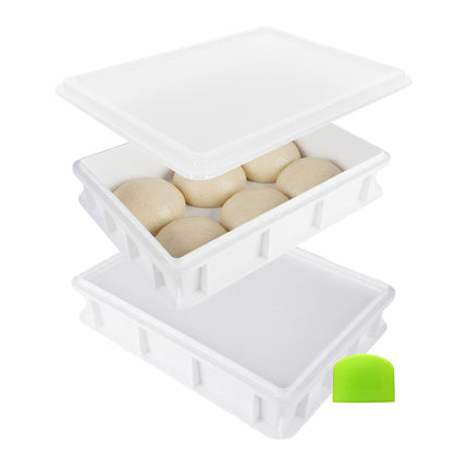 Pizzaballen-Gärkasten-Set – Fasst 12 Teiglinge, Stapelbar