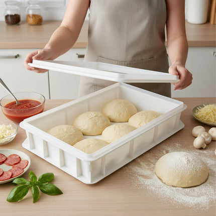Pizzaballen-Gärkasten-Set – Fasst 12 Teiglinge, Stapelbar