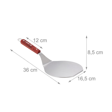Pizza Slider with red-brown wooden handle