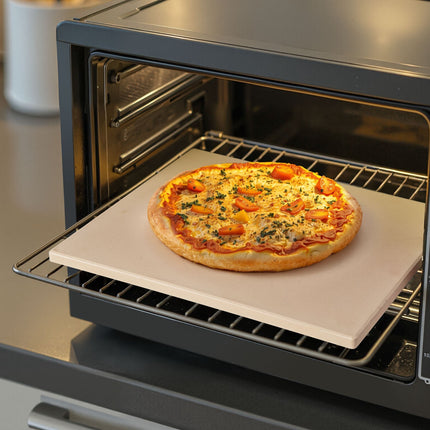 Pizza Stone, 38 x 30 cm Cordierite, 15 mm, Scraper
