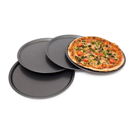 Pizzateller rund, 4er Set