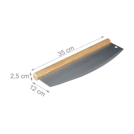 Pizza-Wiegemesser aus Edelstahl