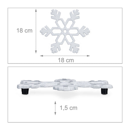 Set de 2 sets de table flocon de neige
