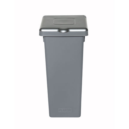 Plafor Fit Bin with Closed Lid 20L - Recycling - Grey/Grey