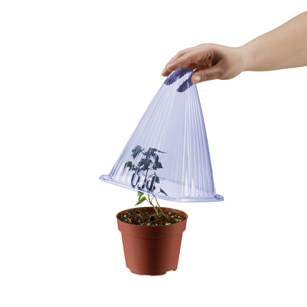 Plantenbeschermingskegels, blauw, set van 32, PVC-materiaal