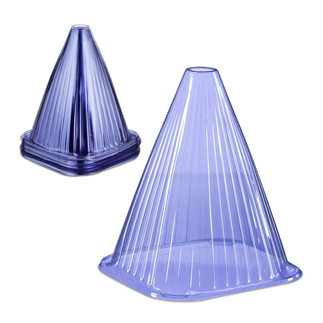 Pflanzenschutzhüllen, Blau, 32er-Set, PVC-Material