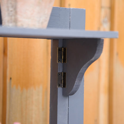 Gartentisch mit 2 Schubladen und Gitterablagen