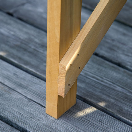 Pflanztisch aus Holz mit Stauraum, Hellbraun, 80x40x84 cm