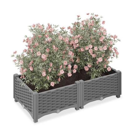 Planter box in rattan look