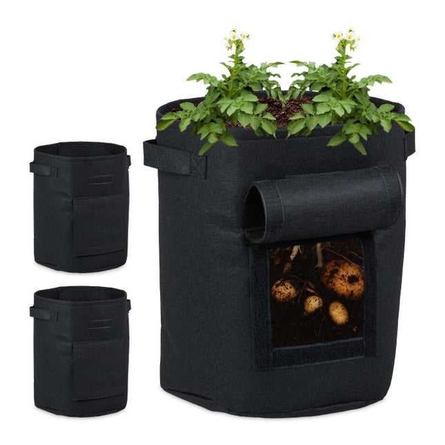 Pflanzsack aus Vlies 3er Set Ø 30 cm