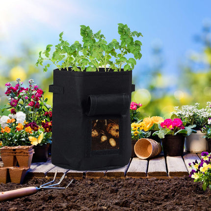 Planting bag in fleece set of 3 Ø 35 cm