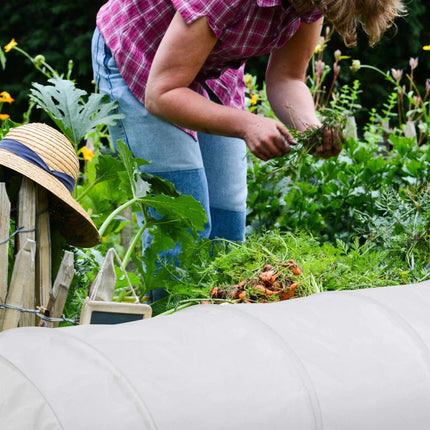Planting tunnel made of fleece 7 m set of 2