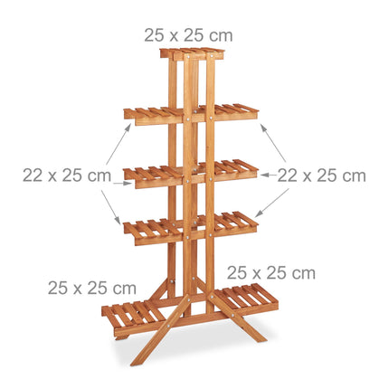 Regál na květiny, 5 polic