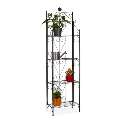 Plant shelf metal 4 shelves