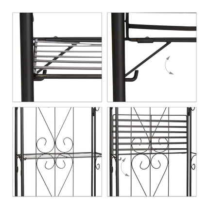 Plant shelf metal 4 shelves
