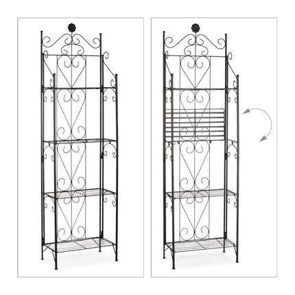 Plant shelf metal 4 shelves