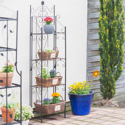 Plant shelf metal 4 shelves