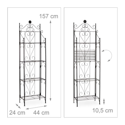 Plant shelf metal 4 shelves